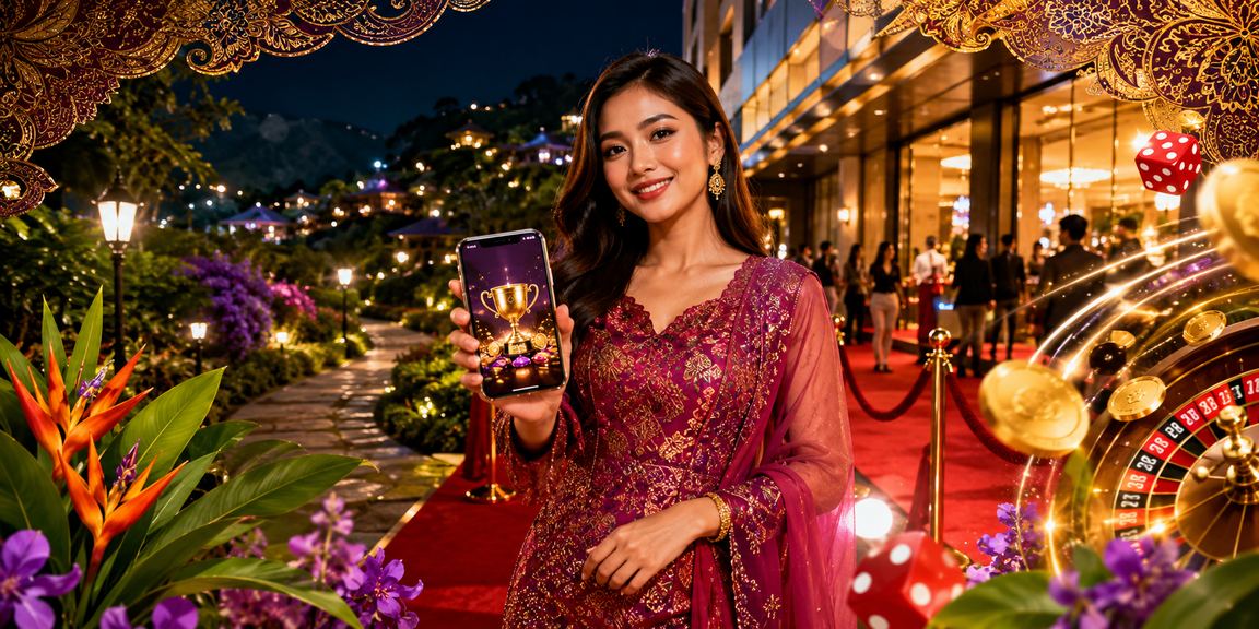 Skrin pendaftaran 50400 dengan motif batik Malaysia untuk pengguna sukan maya